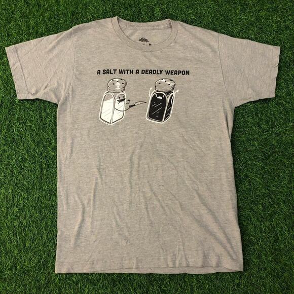 other Other - Men's Grey Salt & Pepper Graphic Pun Tee